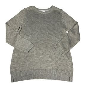 J. Jill Sweater Long Sleeve Pullover Knit Modest Crew Neck Metallic NEW Womens S